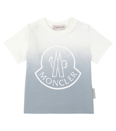 Moncler Unisex Ombre Logo Tee - Baby, Little Kid In Gray