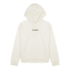 JIL SANDER OFF-WHITE LOGO HOODED COTTON SWEATSHIRT