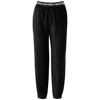 Alexander Wang T Alexanderwang.t Stretch Corduroy Logo Jogger Pants In Black