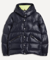 Moncler Coutard Nylon Laquè Down Jacket In Navy