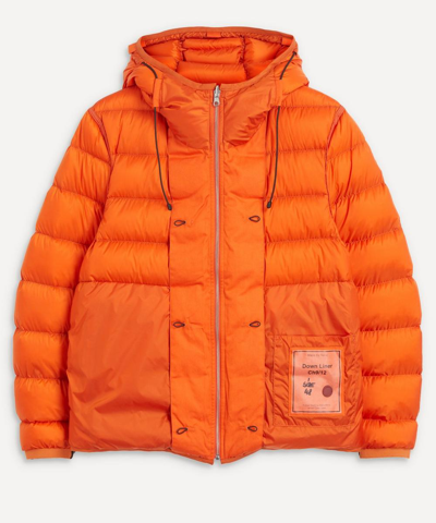 Ten C Down Liner Hooded Jacket In Orange