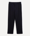 Issey Miyake Technical-pleated Straight-leg Trousers In Navy