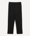 Issey Miyake Mens Black Pleated Straight Woven Trousers M In Black