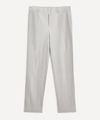 Issey Miyake Mens Core Pleated Straight Leg Trousers In Light Gray