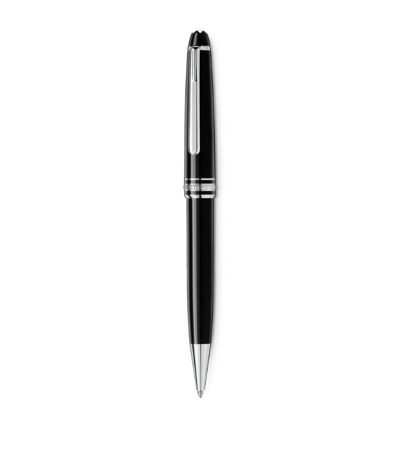 Montblanc Platinum-coated Meisterstück Classique Ballpoint Pen In Black