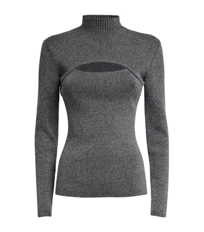 Acler Cut-out Rockwell Sweater In Grey