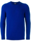 DRUMOHR DRUMOHR CREW NECK JUMPER - BLUE,D8W103G11719069