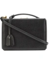 Mark Cross Grace Small Saffiano-leather Box Bag In Black