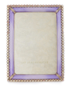 Jay Strongwater Lorraine Stone Edge 4 X 6 Frame In Lavendar