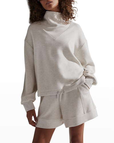 Varley Betsy Sweatshirt In Ivory Marl