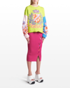 Versace Royal Rebellion Intarsia Knit Sweater In Multicolor