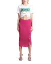 Versace Bead Embroidered Logo Safety-pin Crop T-shirt In Bianco Multicolor