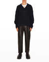 Nanushka Jain Trousers In Vegan Leather In Black