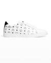 Mcm Men Printed Canvas Terrain Sneakers In Cognac