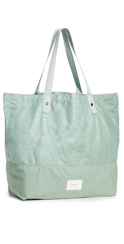Rag & Bone Green Addison Oversized Tote Bag In Sage Green
