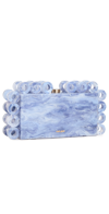 Cult Gaia Harlow Ring Acrylic Clutch Bag In Slate