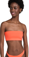 GOOD AMERICAN BETTER BAND SWIM TOP HOT CORAL001