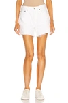 Agolde Parker Vintage Cutoff Organic Denim Shorts In Panna Cotta