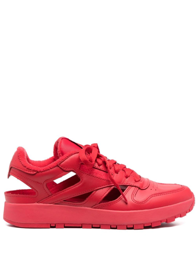 Maison Margiela Signature Tabi-toe Sneakers In Red