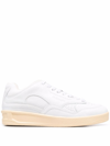 JIL SANDER LOGO-EMBOSSED LOW-TOP SNEAKERS