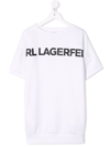 KARL LAGERFELD LOGO-PRINT T-SHIRT DRESS