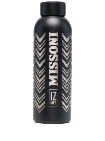 Missoni Logo-print Water Bottle In Black