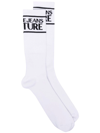 VERSACE JEANS COUTURE INTARSIA-KNIT ANKLE SOCKS