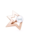 TASAKI 18KT ROSE GOLD COLLECTION LINE COMET PLUS PEARL EAR CUFF