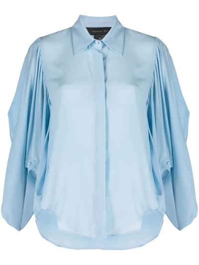 Federica Tosi Long-sleeve Button-fastening Shirt In Blue