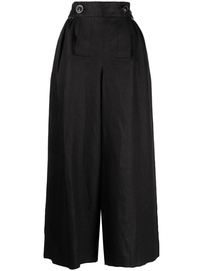 Maison Margiela Button-fastening Waist T Rousers In Black