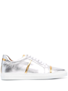 MALONE SOULIERS METALLIC-TRIM SNEAKERS