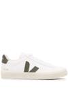 Veja White Low-top Sneakers With Logo Patch In Leather Man In White