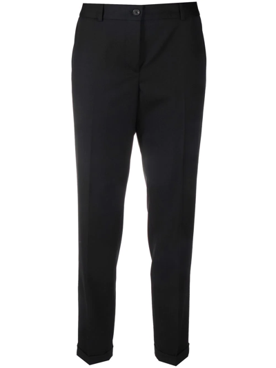 Fabiana Filippi Slim-fit Tailored Trousers In Black