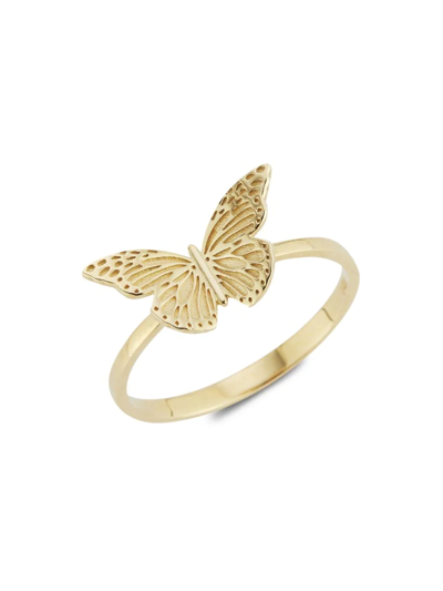 Saks Fifth Avenue Women's 14k Yellow Gold Butterfly Ring