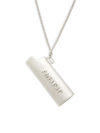 AMBUSH WOMEN'S SILVERTONE-BRASS LIGHTER CASE PENDANT NECKLACE