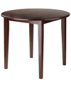 WINSOME CLAYTON 36" ROUND DROP LEAF TABLE