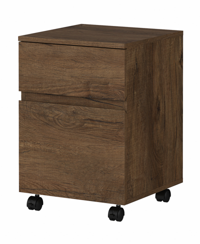 Bush Furniture Anthropology 2 Drawer Mobile File Cabinet In Brown