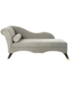 Safavieh Caiden Velvet Chaise With Pillow
