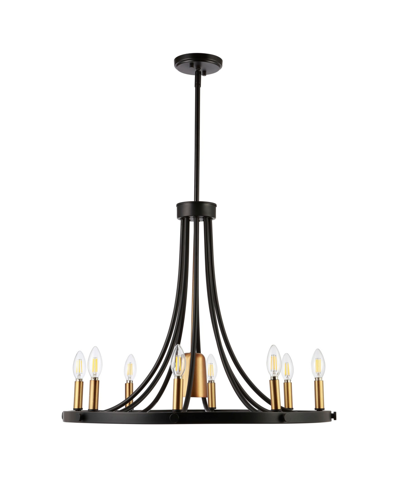 Jonathan Y Urbanna 26.75in 9-light Adjustable Iron Transitional Modern Led Chandelier In Metallic