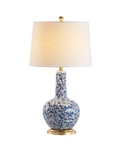 Jonathan Y Chinois Ceramic And Iron Classic Cottage Led Table Lamp In Blue
