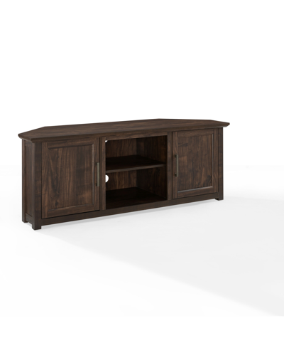 Crosley Camden 58" Corner Tv Stand In Brown