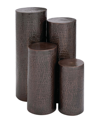 Rosemary Lane Industrial Pedestal Table, Set Of 4