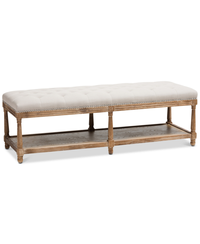 Furniture Celeste Bench In Beige