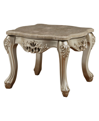 Acme Furniture Ranita End Table In Champagne