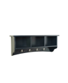 Alaterre Furniture Shaker Cottage Storage Coat Hook, Charcoal Gray