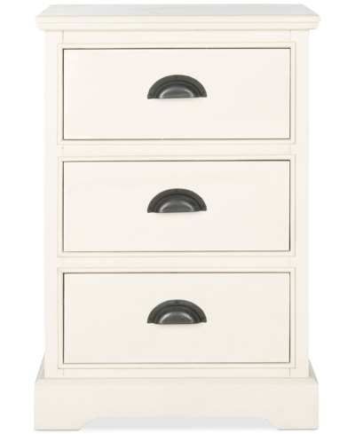 Safavieh Griffin 3-drawer Side Table In Ivory