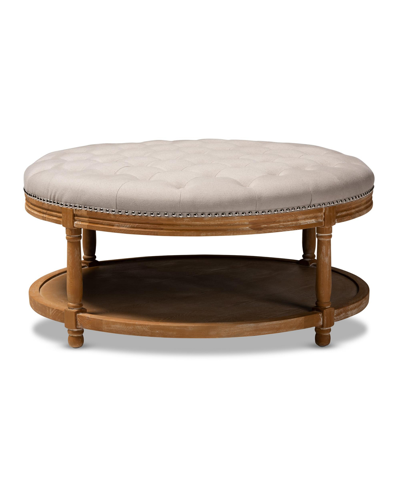 Furniture Ambroise Ottoman In Beige