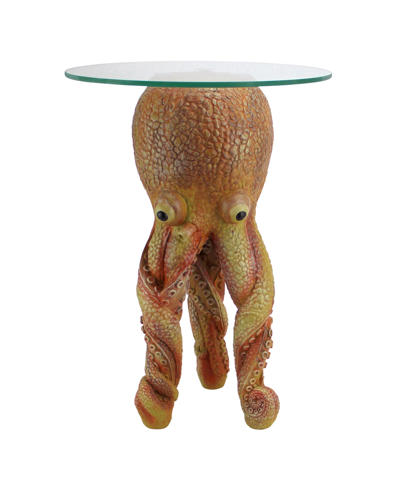 Design Toscano Ollie, The Octopus Glass Topped Sculptural Table In ...