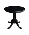 INTERNATIONAL CONCEPTS 30" ROUND TOP PEDESTAL TABLE- 28.9"H