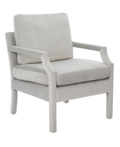 Safavieh Genoa Upholstered Arm Chair In Grey